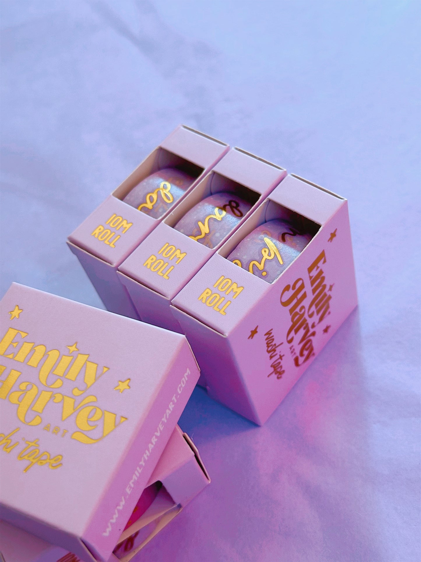 Dare to Dream Big Lilac Gold Foiled Washi Tape