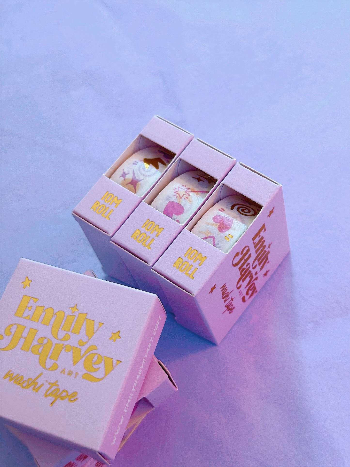 Fairytale White & Gold Foiled Washi Tape
