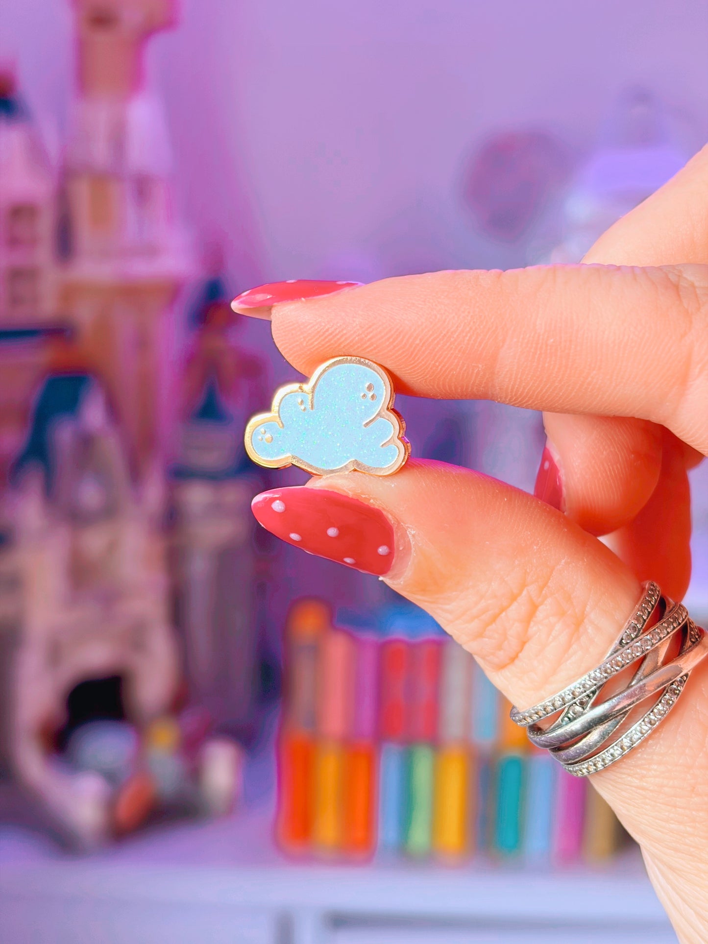 Cloud Mini Enamel Pin