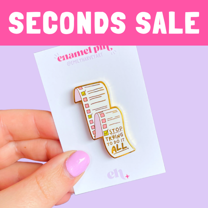 SECONDS SALE - ALL ITEMS HERE