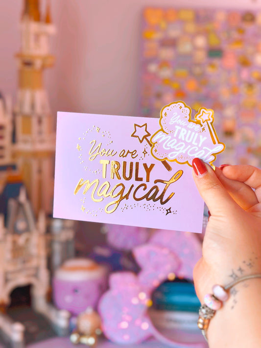 You are Truly Magical Postcard & Sticker Set