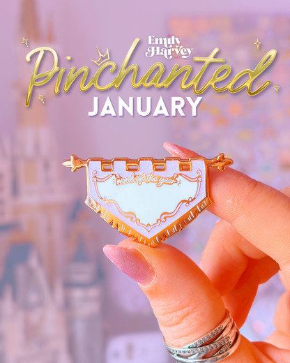 January's Limited Edition Enamel Pin with Pen