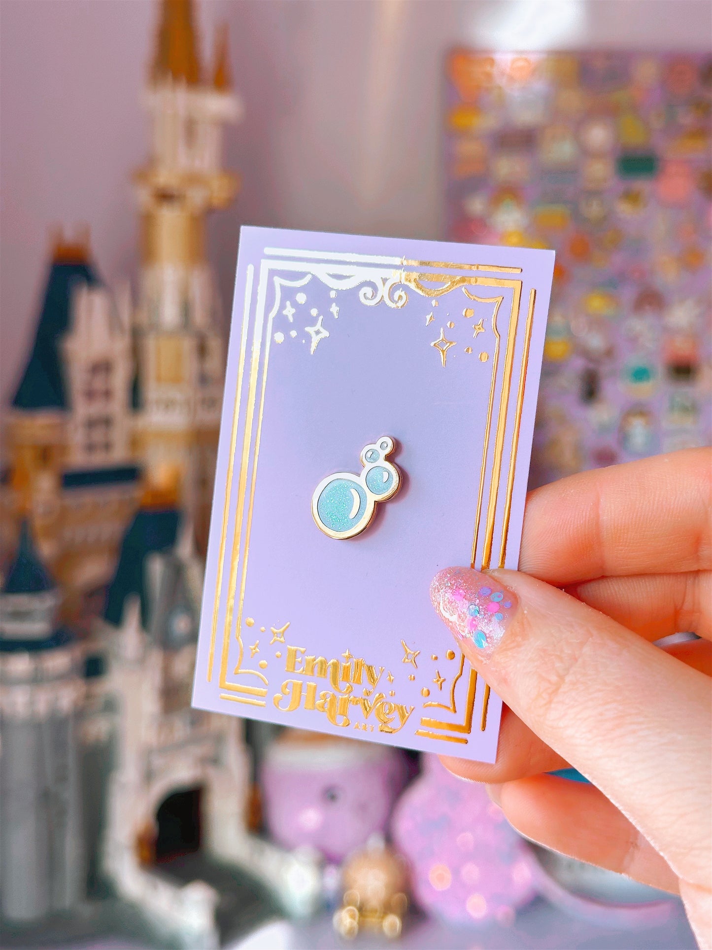Bubbles Mini Enamel Pin
