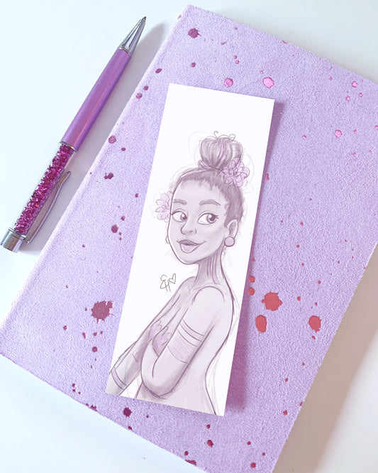 Lola Sketched Illustrated Bookmark (Copy)