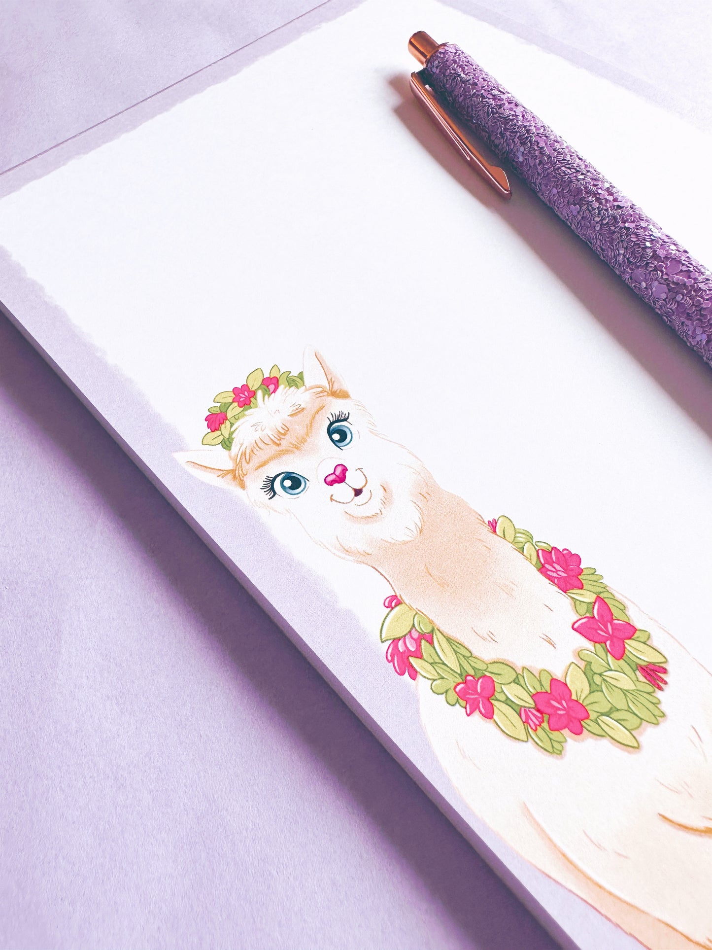 Trixie the Alpaca A5 Notepad