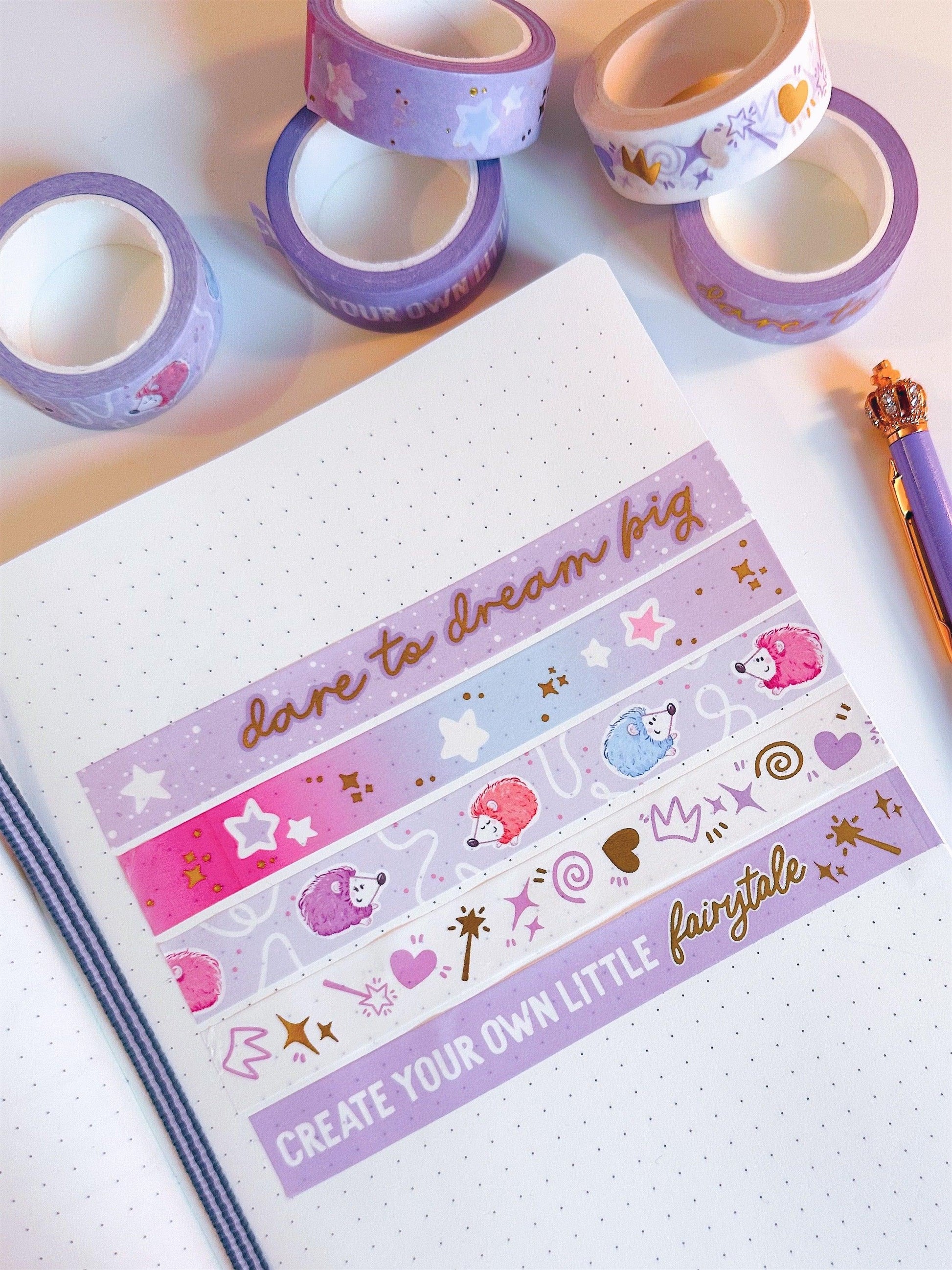Colourful Hedgehogs Washi Tape - Emily Harvey Art