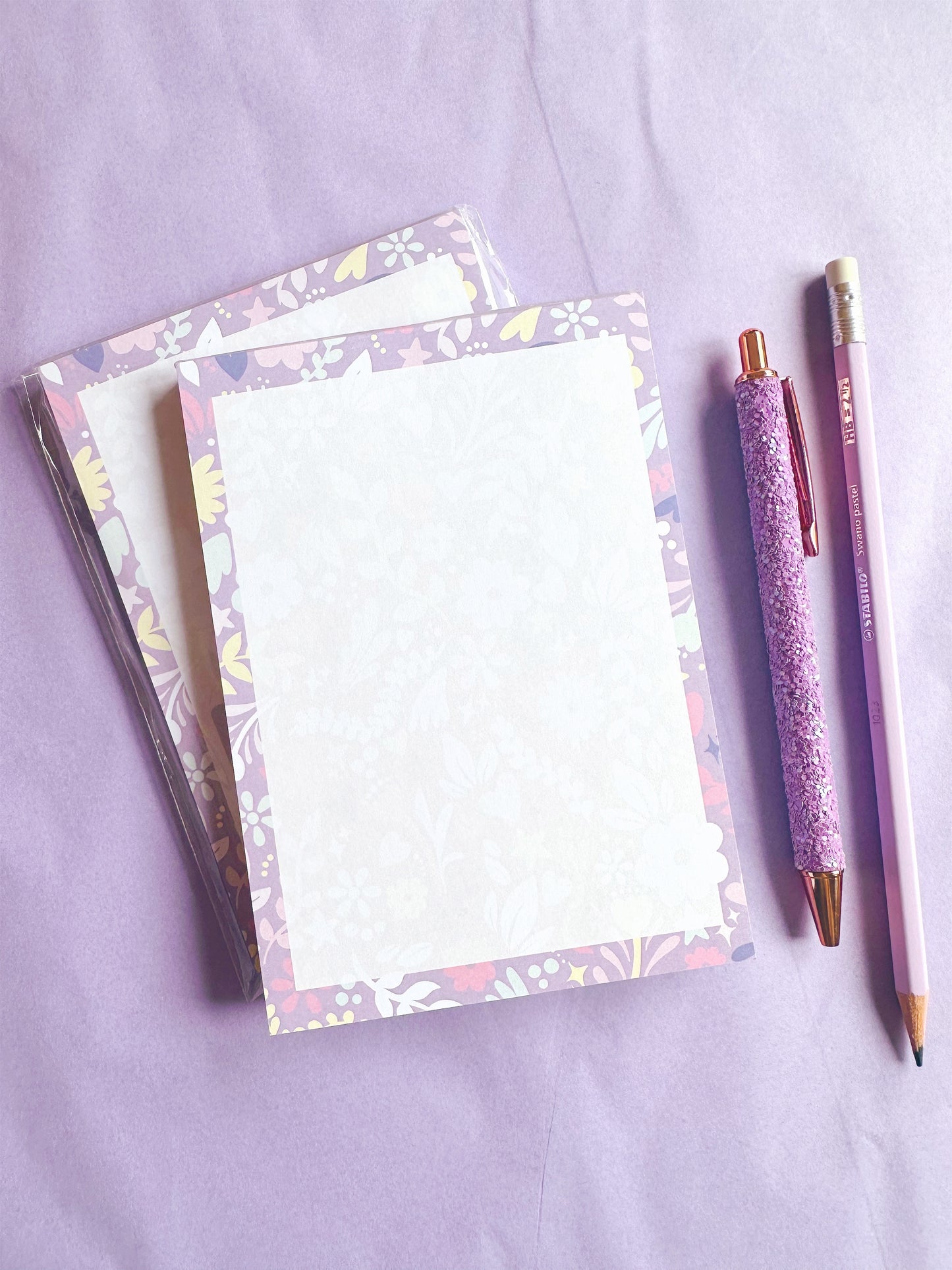 Lilac Garden A6 Notepad