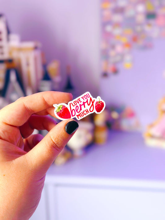 Love you Berry Much Mini Magnet - Emily Harvey Art