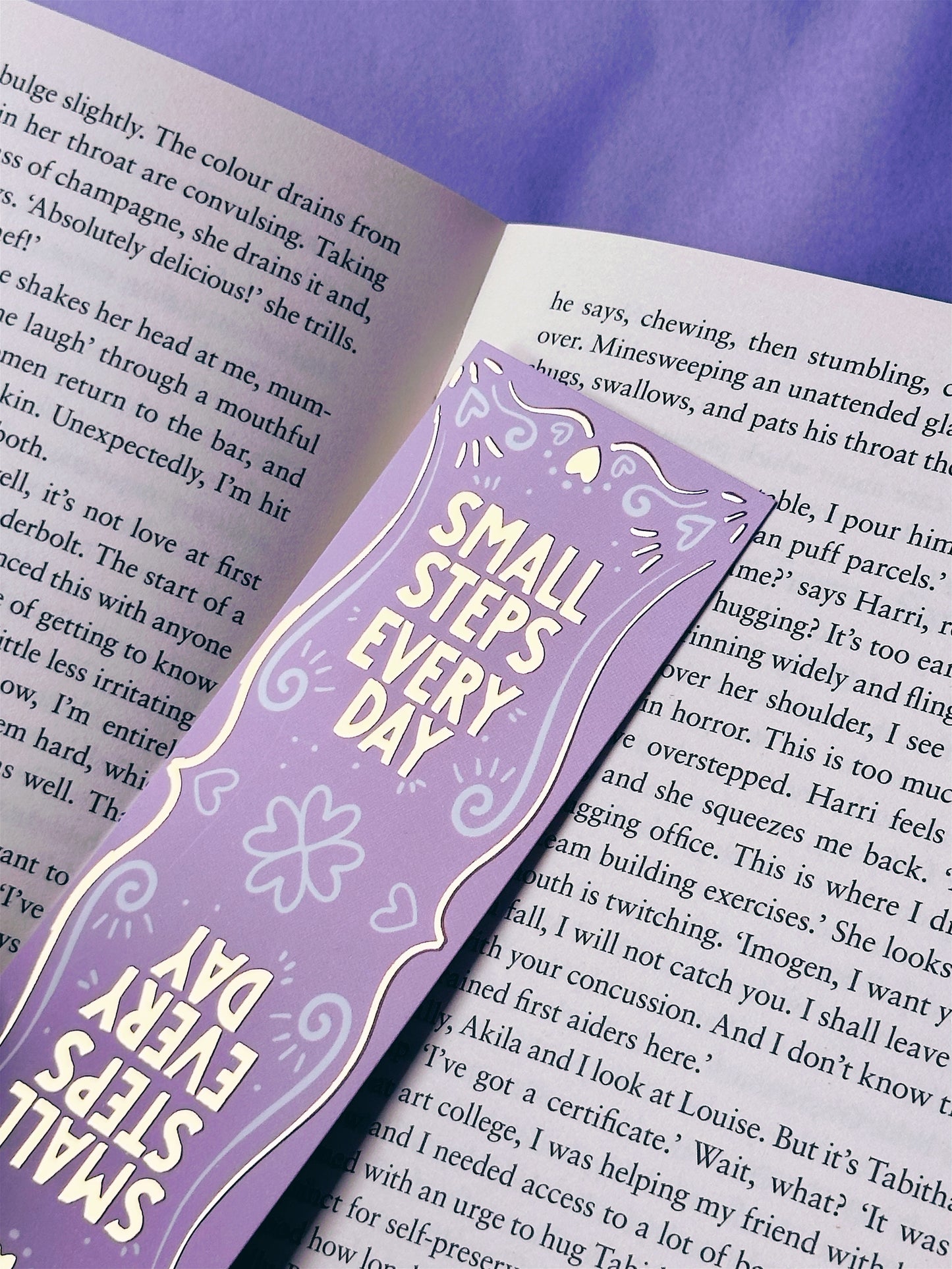 Small Steps Everyday Gold Foiled Bookmark