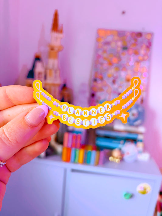 Planner Besties Gold Vinyl Sticker