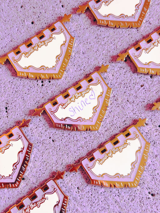 January's Limited Edition Enamel Pin with Pen