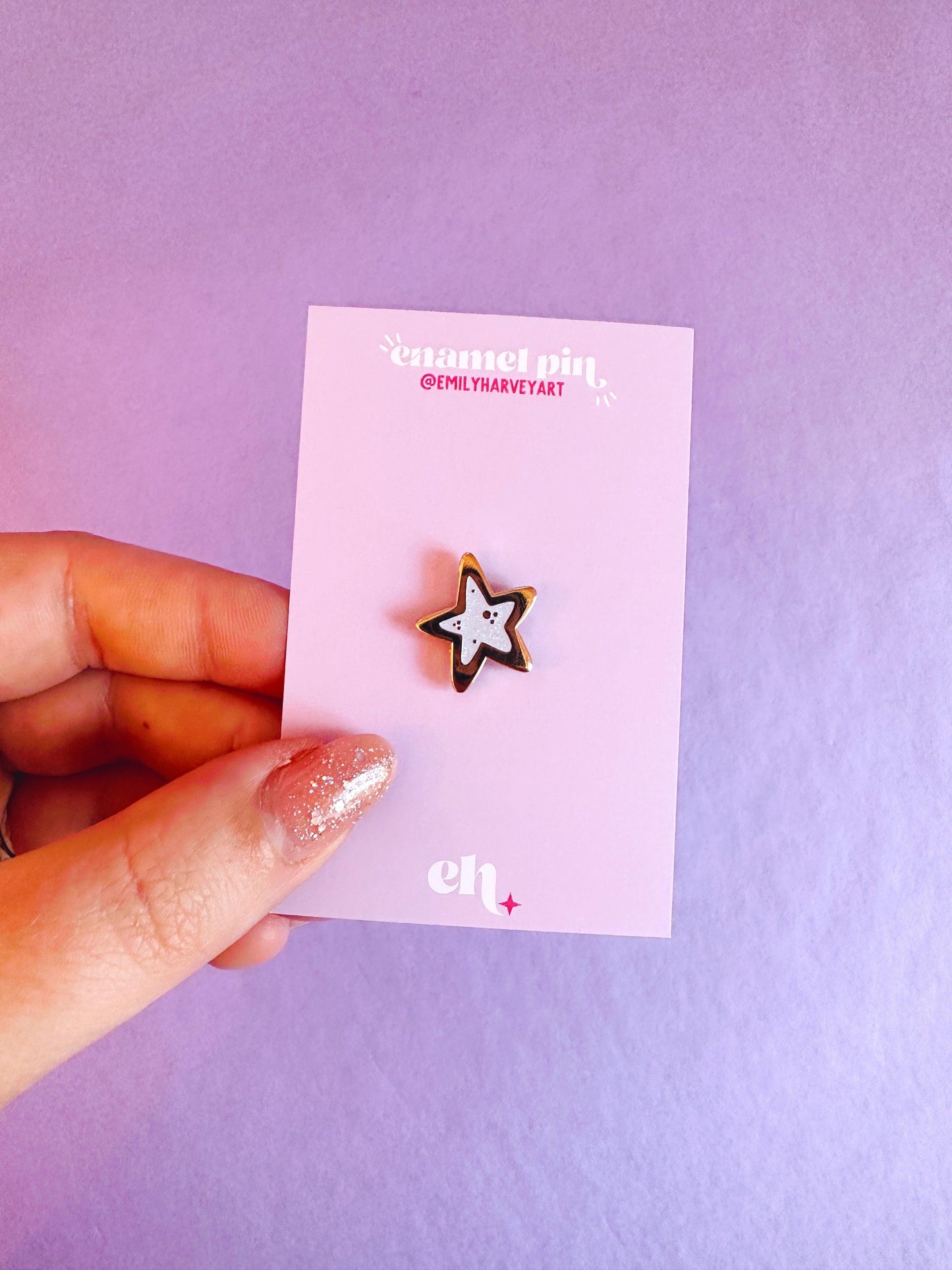 Star Mini Enamel Pin - Emily Harvey Art
